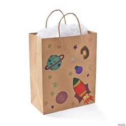 Cheap 😍 10 1/2" x 5 1/4" x 13" Large Brown Kraft Paper Gift Bags - 12 Pc. ✔️ -Party Bags & Containers Shop 10 1 2 x 5 1 4 x 13 large brown kraft paper gift bags 12 pc 48 632 a03