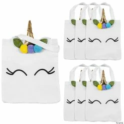Top 10 ๐ 10" x 12" Medium Unicorn Nonwoven Tote Bags with Horn - 6 Pc. ๐