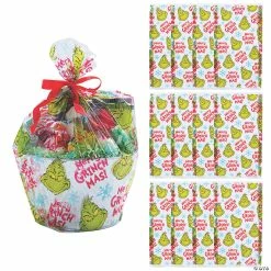 Top 10 𧨠10" x 18" Large Dr. Seussβ’ The Grinch Cellophane Basket Bags - 12 Pc. π