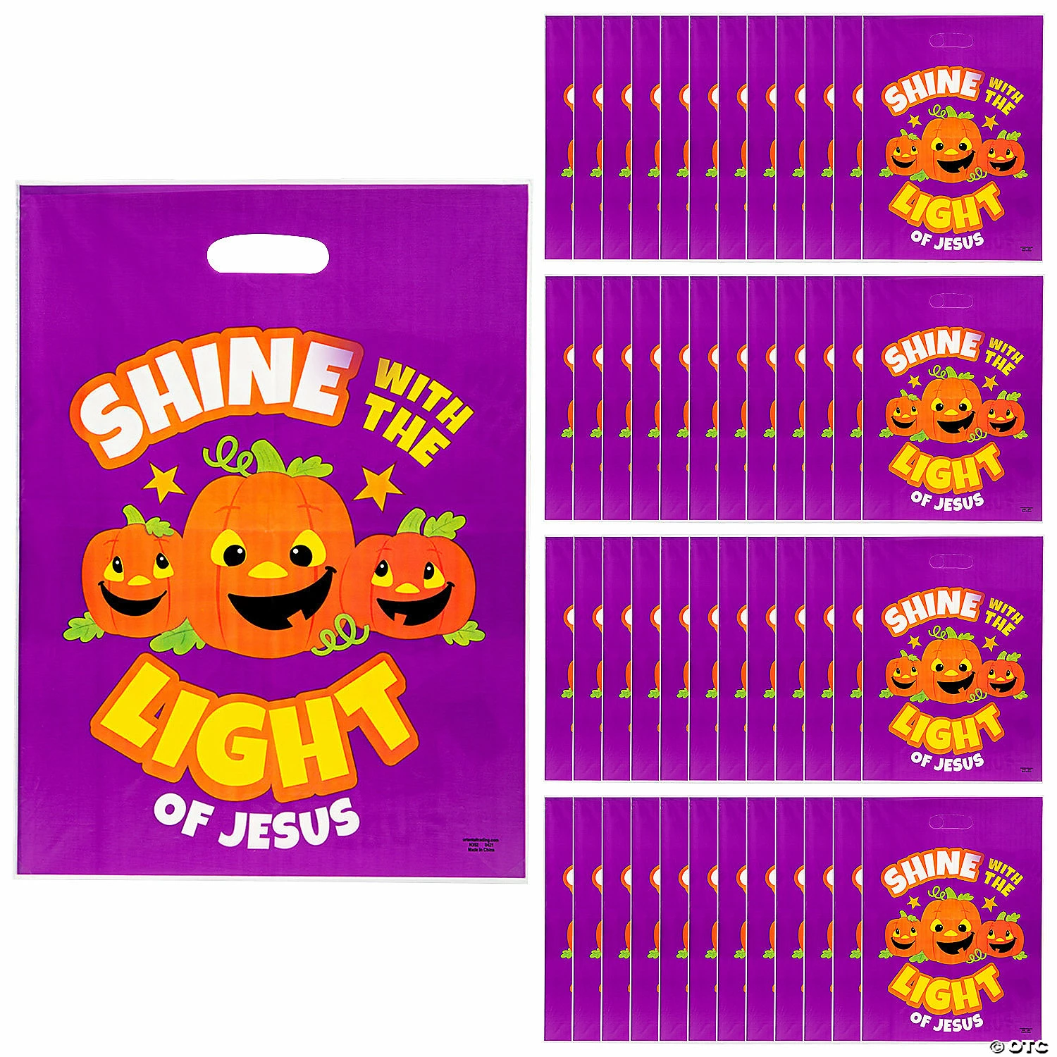 Discount π 12 1/2" x 17" Bulk Christian Pumpkin Trick-Or-Treat Plastic Goody Bags - 50 Pc. βοΈ 1 Discount π 12 1/2" x 17" Bulk Christian Pumpkin Trick-Or-Treat Plastic Goody Bags - 50 Pc. βοΈ