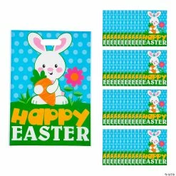 Coupon ๐ 12 1/2" x 17" Bulk Large Happy Easter Plastic Goody Bags - 50 Pc. ๐คฉ