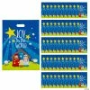 Hot Sale 😀 12 1/2" x 17" Bulk Large Nativity Plastic Goody Bags - 50 Pc. ⌛