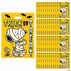 Best reviews of ✨ 12 1/2" x 17" Bulk Large Peanuts® Snoopy 🧛 Halloween Trick-Or-Treat Plastic Goody Bags - 50 Pc. ✔️