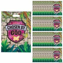 Promo β€οΈ 12 1/2" x 17" Bulk Treasure Hunt VBS Plastic Goody Bags - 50 Pc. π