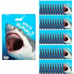 Cheap 🥰 12 1/2" x 17" Discovery Shark Week™ Plastic Goody Bags – 50 Pc. 🔥