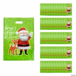 Best Sale ๐ 12 1/2" x 17" Large Plastic Rudolph the Red-Nosed Reindeerยฎ Goody Bags - 50 Pc. ๐