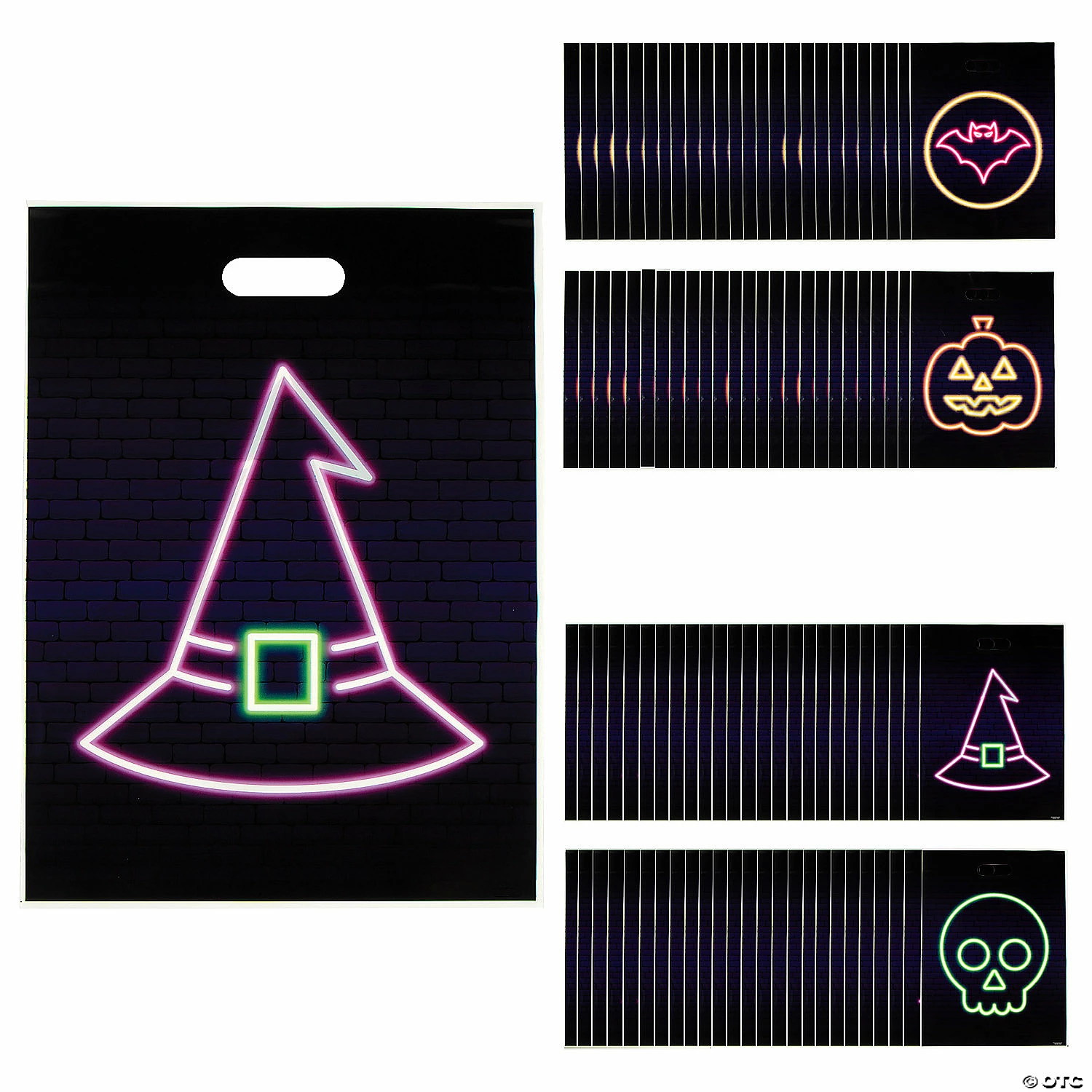 Wholesale π 12 1/2β x 17" Neon π§ Halloween Plastic Goody Bags- 100 Pc. π 1 Wholesale π 12 1/2β x 17" Neon π§ Halloween Plastic Goody Bags- 100 Pc. π