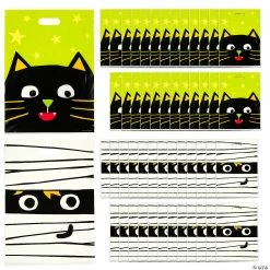 New ⌛ 12" x 17" Large Plastic Ghoul Gang Goody Bags - 50 Pc. 😉