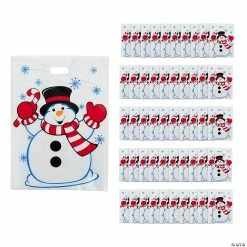 Top 10 😀 12" x 17" Plastic Snowman Goody Bags - 50 Pc. 🔔