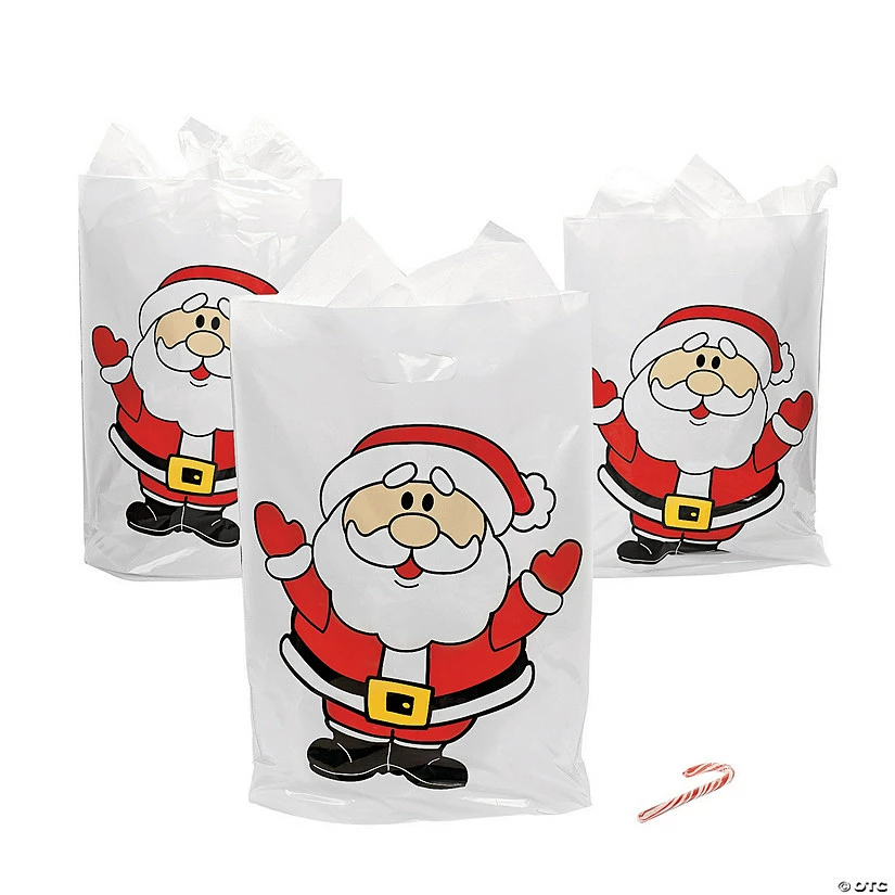 Discount โญ 12" x 17" Santa Goody Bags - 50 Pc. ๐ฅ 1 Discount โญ 12" x 17" Santa Goody Bags - 50 Pc. ๐ฅ