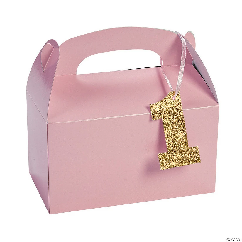 Coupon π 1st π Birthday Light Pink π Birthday Favor Boxes with Tag - 12 Pc. β¨ 1 Coupon π 1st π Birthday Light Pink π Birthday Favor Boxes with Tag - 12 Pc. β¨