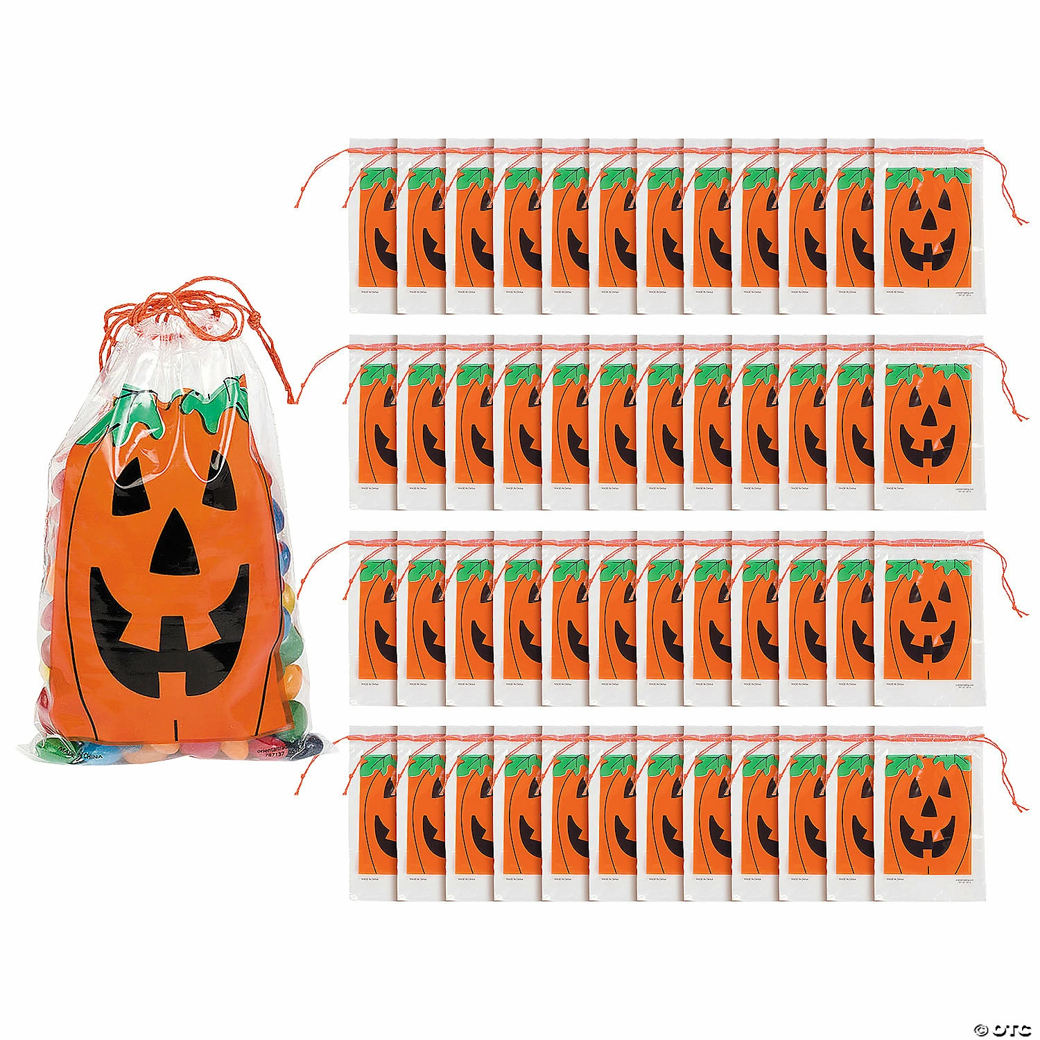 Budget ๐ 2 3/4" x 4" Bulk Mini Jack-Oโ-Lantern Paper Drawstring Treat Bags - 144 Pc. ๐ 1 Budget ๐ 2 3/4" x 4" Bulk Mini Jack-Oโ-Lantern Paper Drawstring Treat Bags - 144 Pc. ๐