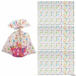 Coupon 😀 22" x 25" Jumbo Easter Basket Cellophane Bags - 12 Pc. 🤩
