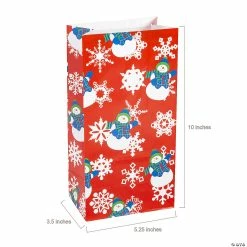 Promo ✨ 3 1/2" x 10" Holiday Patterns Treat Bag Assortment - 144 Pc. 😀 -Party Bags & Containers Shop 3 1 2 x 10 holiday patterns treat bag assortment 144 pc 4 3313 a01 1