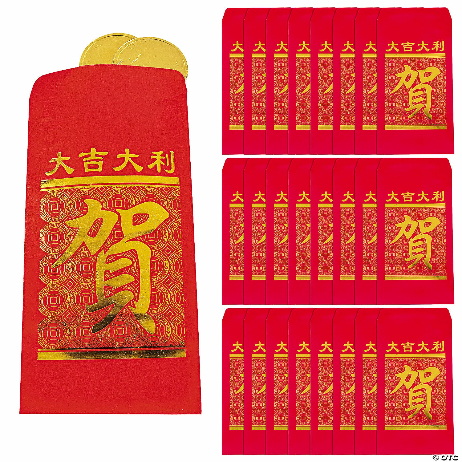 Promo β 3 1/2" x 7 1/4" Mini Lucky Money Paper Treat Bags - 24 Pc. π 1 Promo β 3 1/2" x 7 1/4" Mini Lucky Money Paper Treat Bags - 24 Pc. π