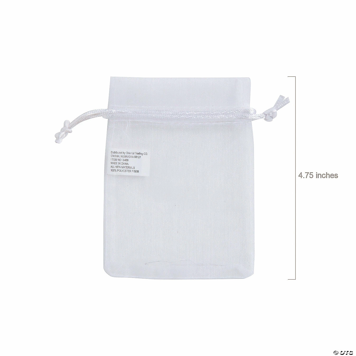 Outlet ✨ 3 1/4" x 4 3/4" Mini Sheer Wedding Organza Drawstring Treat Bags - 12 Pc. ❤️ 2 Outlet ✨ 3 1/4" x 4 3/4" Mini Sheer Wedding Organza Drawstring Treat Bags - 12 Pc. ❤️ - Image 2