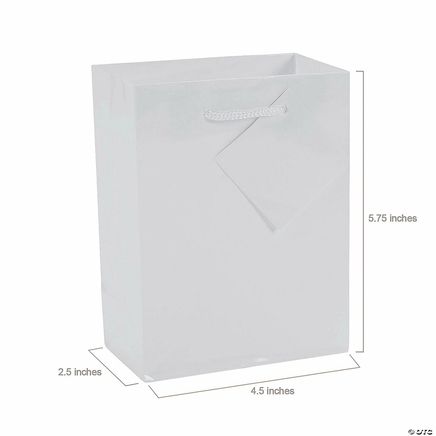 Cheap π 4 1/2" x 2 1/2" x 5 3/4" Small White Paper Gift Bags - 12 Pc. β¨ 2 Cheap π 4 1/2" x 2 1/2" x 5 3/4" Small White Paper Gift Bags - 12 Pc. β¨ - Image 2