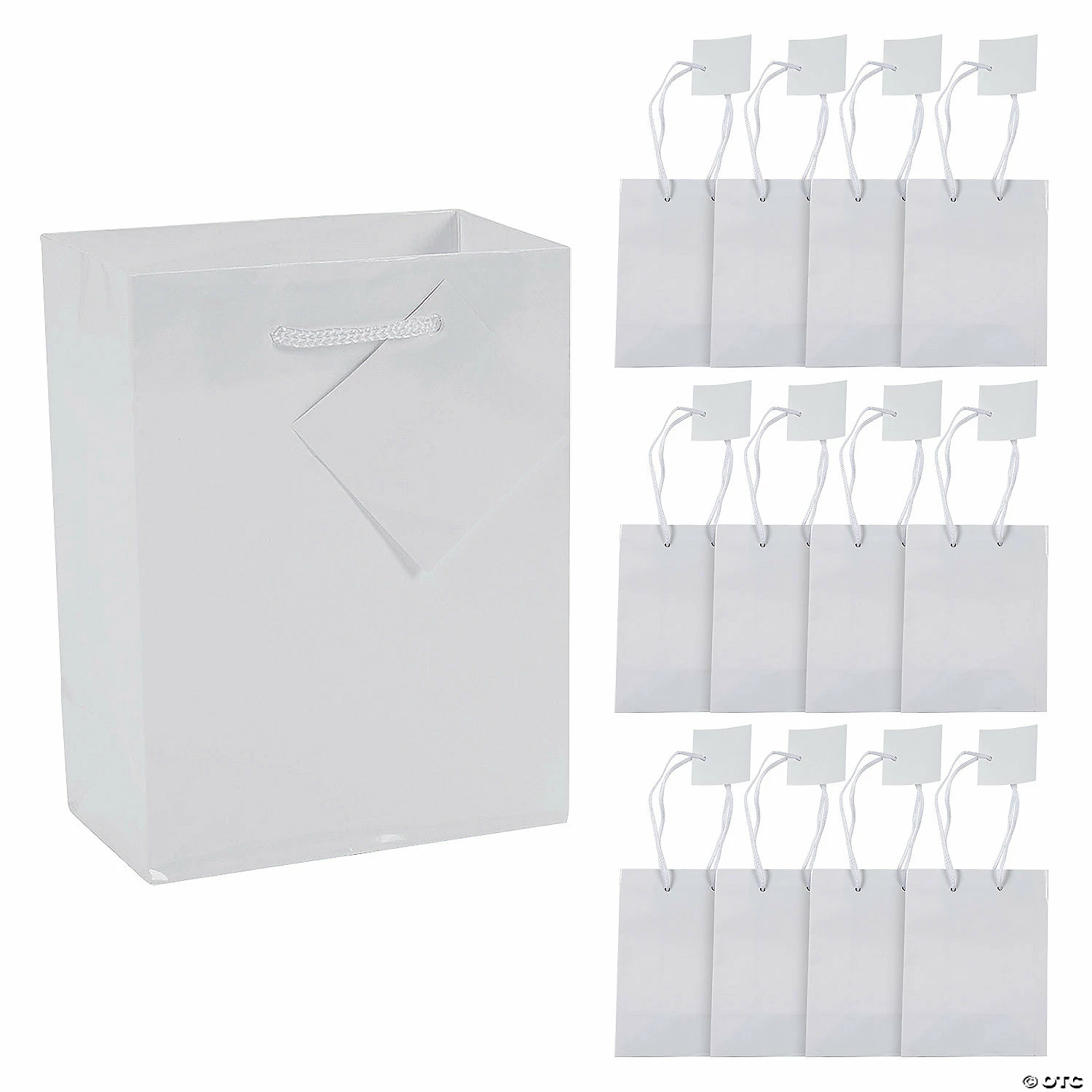 Cheap π 4 1/2" x 2 1/2" x 5 3/4" Small White Paper Gift Bags - 12 Pc. β¨ 1 Cheap π 4 1/2" x 2 1/2" x 5 3/4" Small White Paper Gift Bags - 12 Pc. β¨