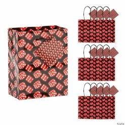 Top 10 👏 4 1/2" x 5 1/2" Small Casino Gift Bags with Tags - 12 Pc. ✔️