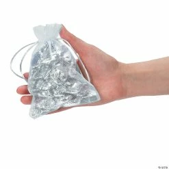 Wholesale ๐ 4 1/2" x 6 1/4" Large White Organza Drawstring Bags - 12 Pc. โ๏ธ 5 Wholesale ๐ 4 1/2" x 6 1/4" Large White Organza Drawstring Bags - 12 Pc. โ๏ธ -Party Bags & Containers Shop 4 1 2 x 6 1 4 large white organza drawstring bags 12 pc 3 458 a02