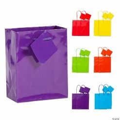 Discount π 4 3/8" x 5 1/2" Small Neon Gift Bags - 12 Pc. π§¨