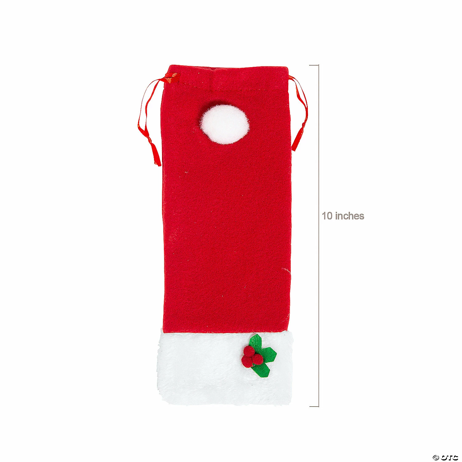 Top 10 π 4" x 10" Medium Santa Hat Fleece Drawstring Treat Bags - 12 Pc. π₯ 2 Top 10 π 4" x 10" Medium Santa Hat Fleece Drawstring Treat Bags - 12 Pc. π₯ - Image 2