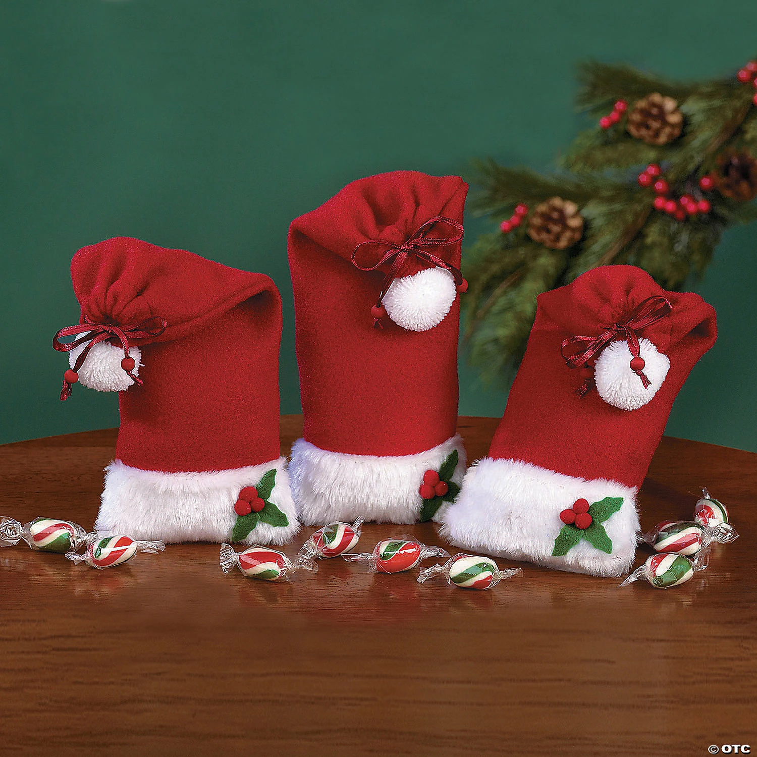 Top 10 π 4" x 10" Medium Santa Hat Fleece Drawstring Treat Bags - 12 Pc. π₯ 3 Top 10 π 4" x 10" Medium Santa Hat Fleece Drawstring Treat Bags - 12 Pc. π₯ - Image 3