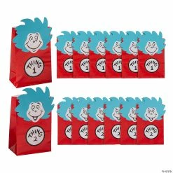 Top 10 👍 4" x 6" Dr. Seuss™ Thing 1 & Thing 2 Paper Treat Bags - 12 Pc. 🛒
