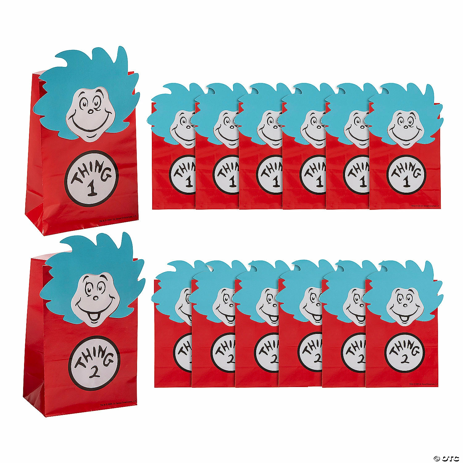 Top 10 👍 4" x 6" Dr. Seuss™ Thing 1 & Thing 2 Paper Treat Bags - 12 Pc. 🛒 1 Top 10 👍 4" x 6" Dr. Seuss™ Thing 1 & Thing 2 Paper Treat Bags - 12 Pc. 🛒