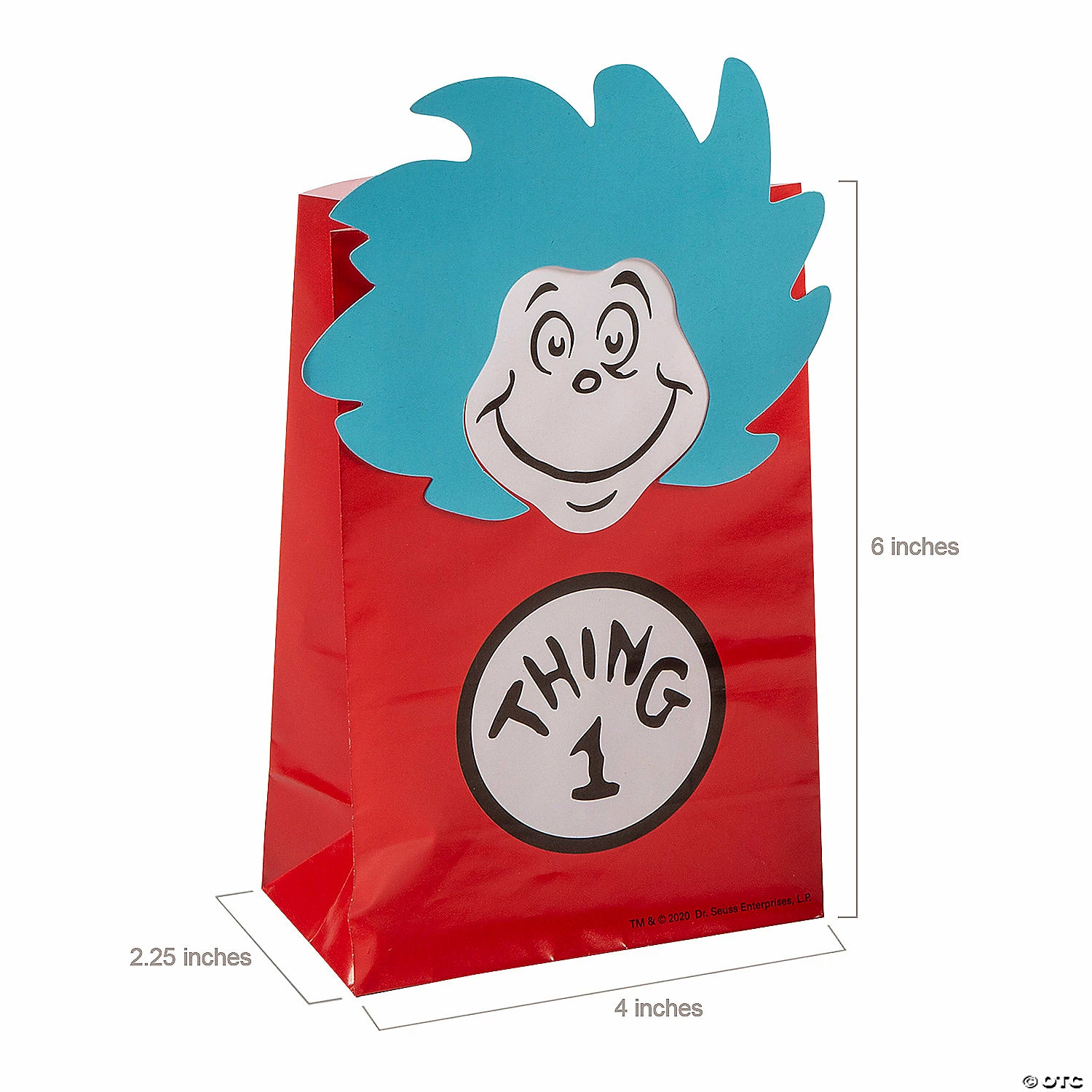 Top 10 👍 4" x 6" Dr. Seuss™ Thing 1 & Thing 2 Paper Treat Bags - 12 Pc. 🛒 2 Top 10 👍 4" x 6" Dr. Seuss™ Thing 1 & Thing 2 Paper Treat Bags - 12 Pc. 🛒 - Image 2
