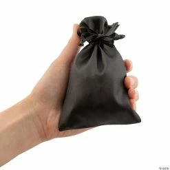 Flash Sale ⌛ Mini Satin Drawstring Bags - 24 Pc. 😍 -Party Bags & Containers Shop 4 x 6 mini black satin drawstring bags 24 pc 13944326 a02