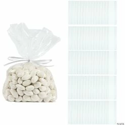Outlet ❤️ 5 1/2" x 11" Bulk Clear Cellophane Treat Bags - 150 Pc. 😀