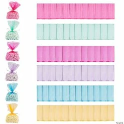 Best Sale 👏 5 1/2" x 11" Colorful Cellophane Treat Bag Assortment - 72 pc. 😉
