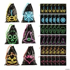 Discount 🥰 5 1/2" x 7 1/2" 🎃 Halloween Drawstring Goody Bags - 36 Pc. 🥰