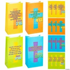 Buy ⭐ 5 1/4" x 10" Bible Verse Treat Bags - 12 Pc. 🔔