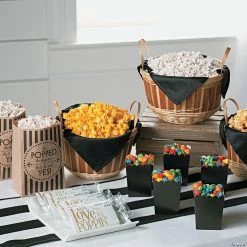 Promo π 5 1/4" x 8" Wedding Popcorn Kraft Paper Treat Bags - 12 Pc. π 5 Promo π 5 1/4" x 8" Wedding Popcorn Kraft Paper Treat Bags - 12 Pc. π -Party Bags & Containers Shop 5 1 4 x 8 wedding popcorn kraft paper treat bags 12 pc 13774659 a02
