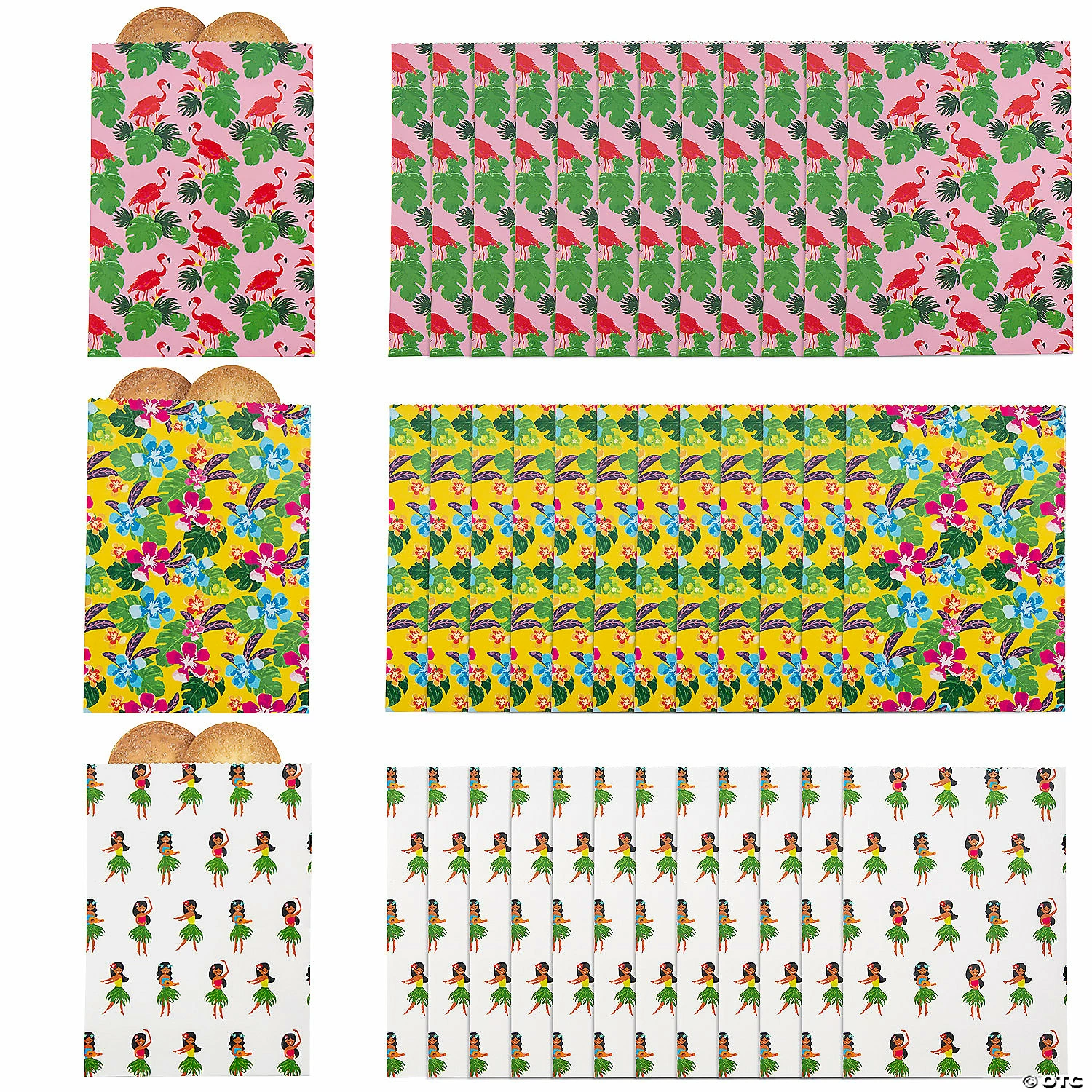 Cheapest 🥰 5 3/4" x 8" Bulk Luau Party Paper Treat Bag Assortment - 50 Pc. ✔️ 1 Cheapest 🥰 5 3/4" x 8" Bulk Luau Party Paper Treat Bag Assortment - 50 Pc. ✔️