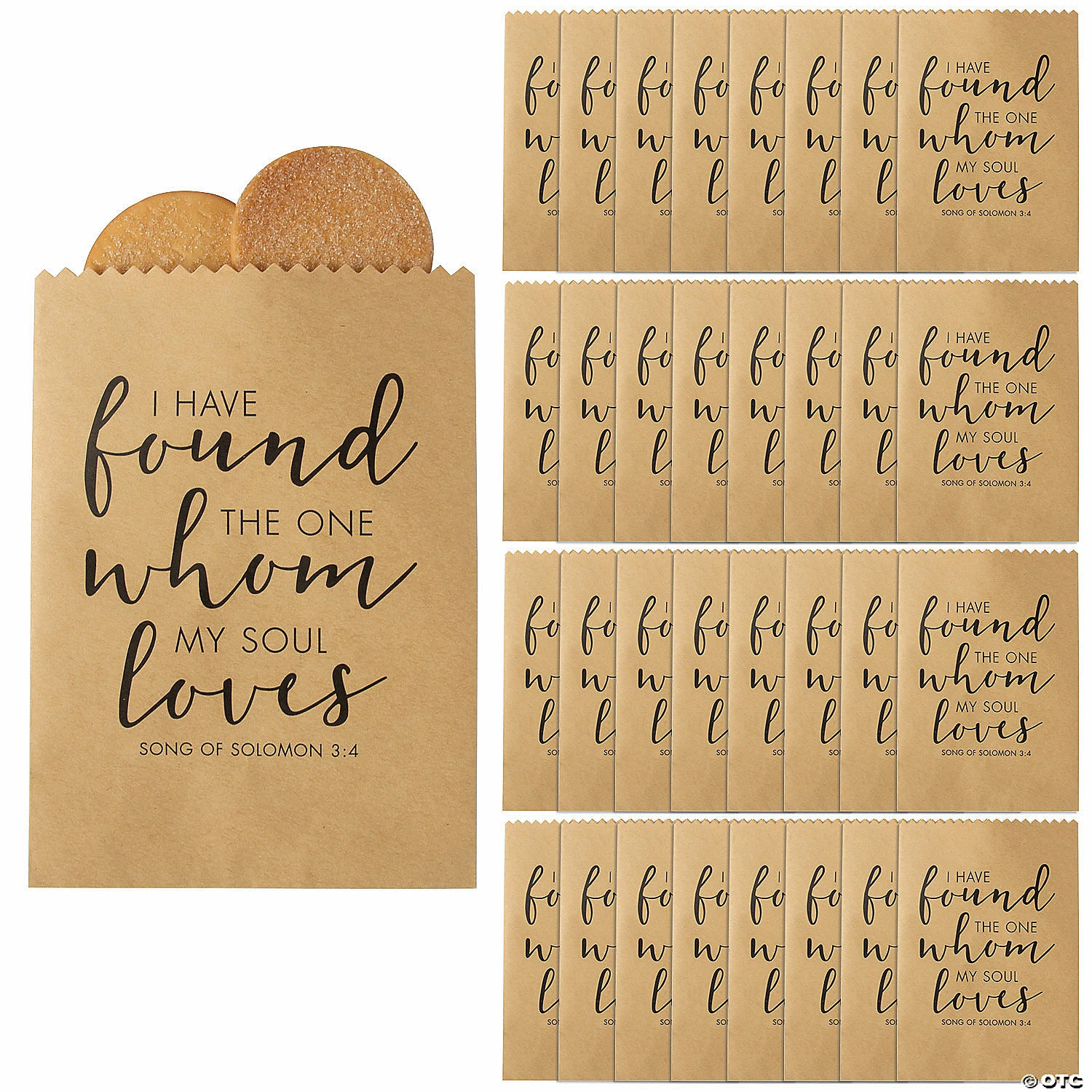 Budget π 5 3/4" x 8" Bulk Religious Wedding Kraft Paper Treat Bags - 50 Pc. π 1 Budget π 5 3/4" x 8" Bulk Religious Wedding Kraft Paper Treat Bags - 50 Pc. π