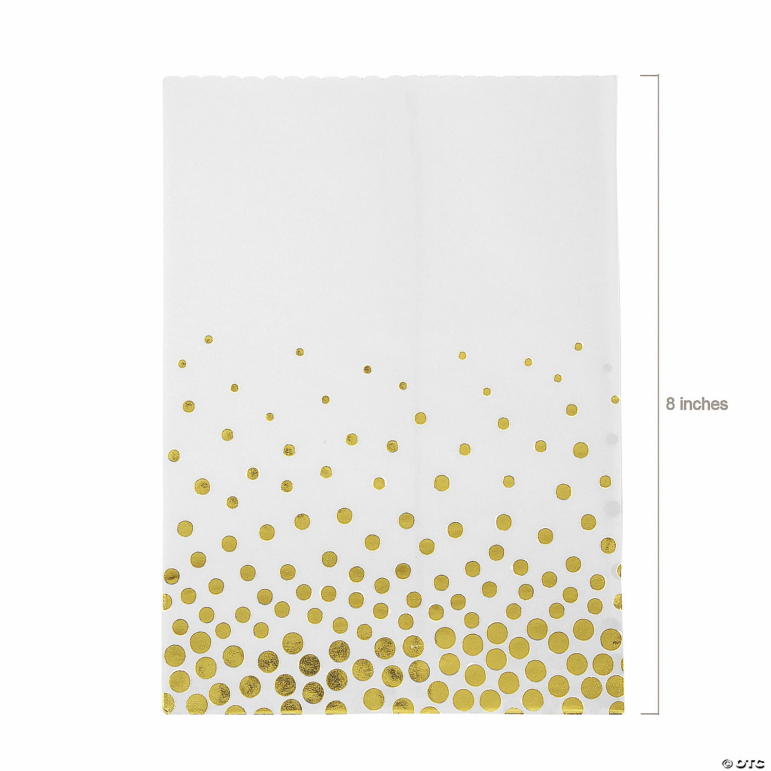 Budget π₯ 5 3/4" x 8" Gold Polka Dot Cookie Treat Bags - 50 Pc. π 2 Budget π₯ 5 3/4" x 8" Gold Polka Dot Cookie Treat Bags - 50 Pc. π - Image 2