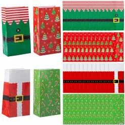 Top 10 🧨 5" x 10" Bulk Medium 🎁 Christmas Design Paper Treat Bag Assortment - 144 Pc. 🎉
