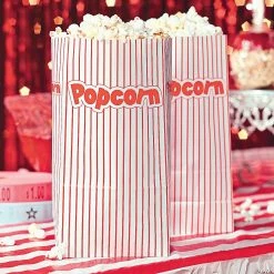 Cheapest 😀 5" x 10" Popcorn Paper Bags - 12 Pc. 🧨 -Party Bags & Containers Shop 5 x 10 popcorn paper bags 12 pc 3 285 a02