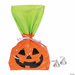 Best deal 👏 5" x 11 1/2" Bulk 🧛 Halloween Jack-O’-Lantern Cellophane Bags - 50 Pc. 😉
