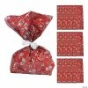 Flash Sale ❤️ 5" x 11 1/2" Medium Bandana Treat Bags - 12 Pc. 🤩
