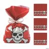 Budget 👍 5” x 11 1/2” Pirate Cellophane Bags - 12 Pc. 😉