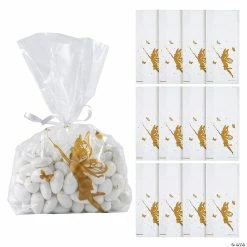 Cheap ❤️ 5" x 2 1/2" x 11 1/2" Medium Fairy Cellophane Treat Bags - 12 Pc. 😉