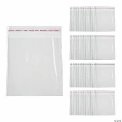 Cheap 💯 5" x 5" Bulk Clear Plastic Cookie Bags - 144 Pc. ⭐