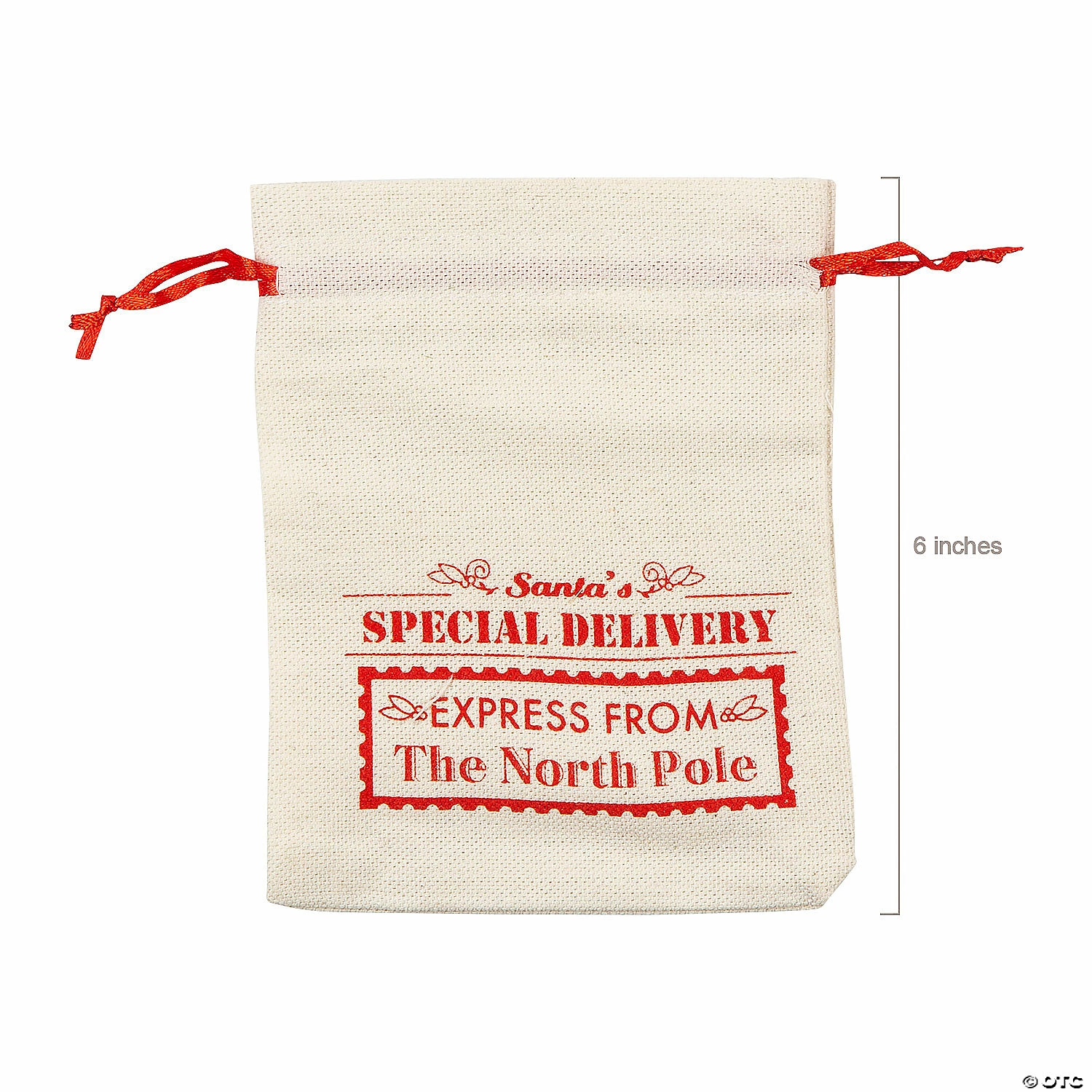 Promo ๐ฏ 5" x 6" Mini Santa Canvas Drawstring Bags - 12 Pc. ๐คฉ 2 Promo ๐ฏ 5" x 6" Mini Santa Canvas Drawstring Bags - 12 Pc. ๐คฉ - Image 2