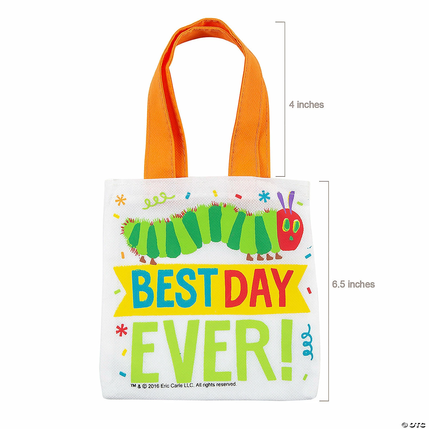 Cheapest 🔥 6 1/2" x 6" Mini Eric Carle’s The Very Hungry Caterpillar™ Nonwoven Tote Bags - 12 Pc. 🧨 2 Cheapest 🔥 6 1/2" x 6" Mini Eric Carle’s The Very Hungry Caterpillar™ Nonwoven Tote Bags - 12 Pc. 🧨 - Image 2