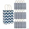 Buy 😍 6 1/2" x 9" Medium Chevron Kraft Paper Gift Bags - 12 Pc. ✨