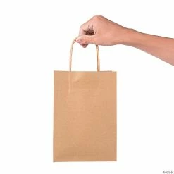 Best Sale 😍 6 1/2" x 9" Medium Kraft Paper Gift Bags - 12 Pc. 😉 -Party Bags & Containers Shop 6 1 2 x 9 medium kraft paper gift bags 12 pc 48 317 a02